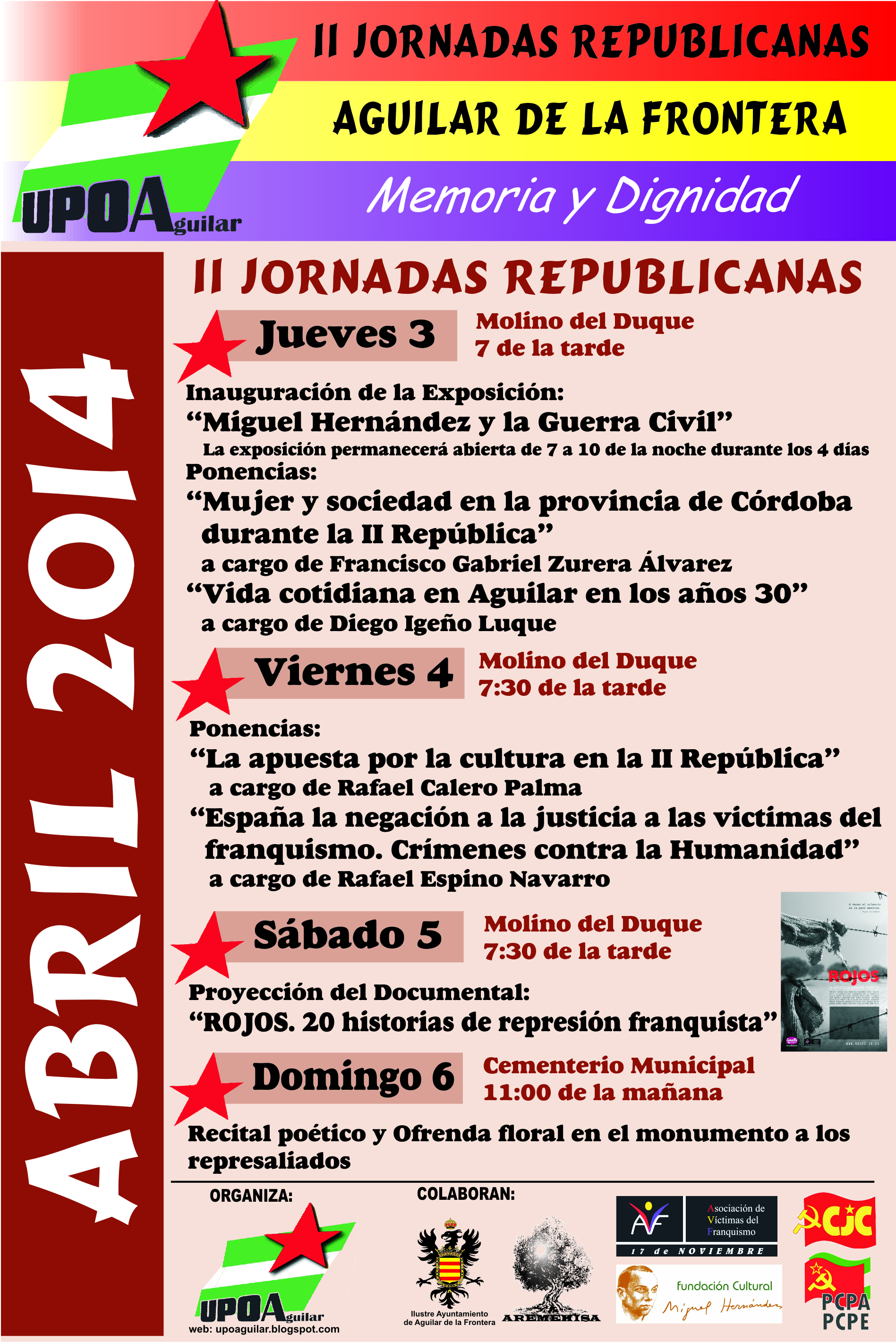 II Jornadas Republicanas en Aguilar de la Frontera